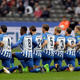 Players of Berlin kneel prior to the German Bundesliga soccer match between Hertha BSC Berlin and FC Schalke 04 in Berlin on Oct 14, 2017. (Michael Sohn/AP Images)